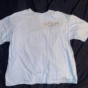 Baby Blue Shein Oversized Graphic Tee